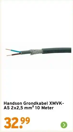 GAMMA Handson Grondkabel XMVK-AS 2x2,5 mm² 10 Meter aanbieding
