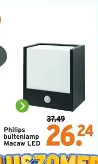 GAMMA Philips buitenlamp Macaw LED aanbieding