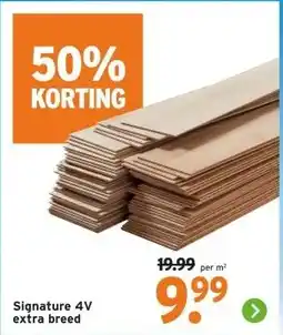 GAMMA Signature 4V extra breed aanbieding