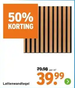 GAMMA Lattenwandtegel aanbieding