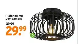 GAMMA Plafondlamp Joy bamboe aanbieding