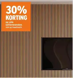 GAMMA Lattenwand licht eiken aanbieding