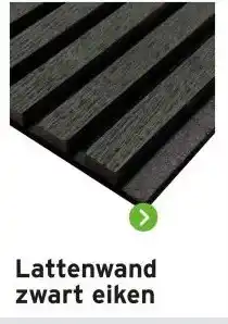 GAMMA Lattenwand zwart eiken aanbieding