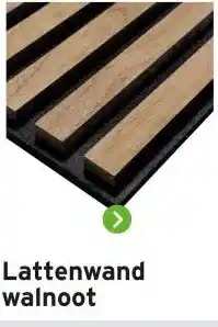 GAMMA Lattenwand walnoot aanbieding