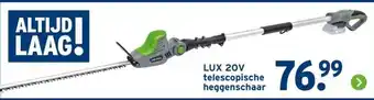 GAMMA LUX 20V telescopische heggenschaar aanbieding