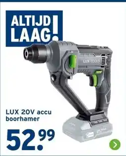 GAMMA LUX 20V accu boorhamer aanbieding
