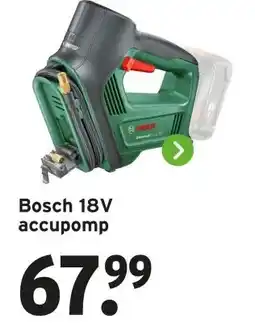 GAMMA Bosch 18V accupomp aanbieding