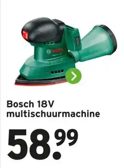 GAMMA Bosch 18V multischuurmachine aanbieding