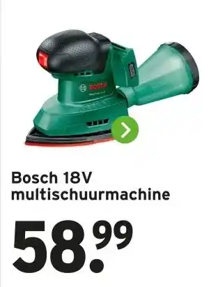GAMMA Bosch 18V multischuurmachine aanbieding