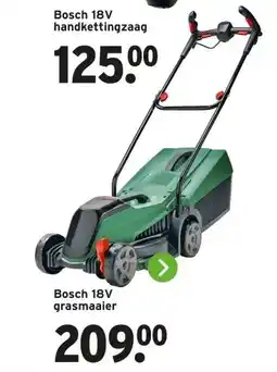 GAMMA Bosch 18V grasmaaier aanbieding