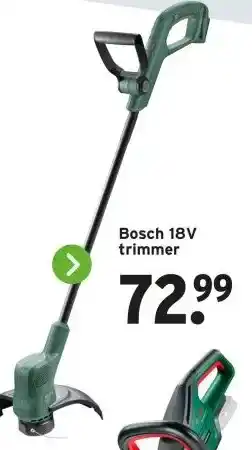 GAMMA Bosch 18V trimmer aanbieding