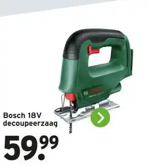 GAMMA Bosch 18V decoupeerzaag aanbieding