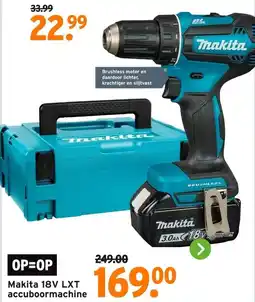 GAMMA Makita 18V LXT accuboormachine aanbieding