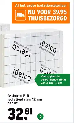 GAMMA A therm PIR isolatieplaten aanbieding