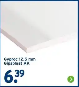 GAMMA Gyproc Gipsplaat AK aanbieding