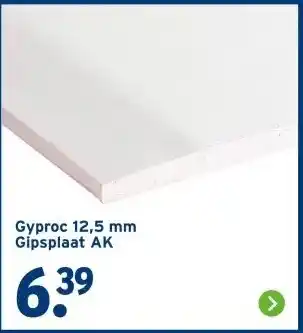 GAMMA Gyproc Gipsplaat AK aanbieding