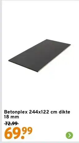 GAMMA Betonplex 244x122 cm dikte 18 mm aanbieding