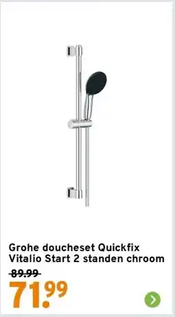 GAMMA Grohe doucheset Quickfix Vitalio Start 2 standen chroom aanbieding