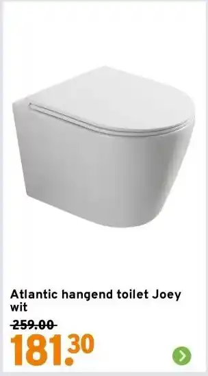 GAMMA Atlantic hangend toilet Joey wit aanbieding