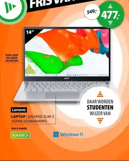 Expert Lenovo IdeaPad Slim 3 15IAN8 (82XB00A4MH) aanbieding