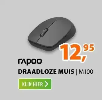 Expert Rapoo M100 Silent Multi-mode Draadloze Muis Zwart aanbieding