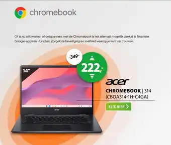 Expert Acer Chromebook 314 (CBOA314-1H-C4GA) aanbieding