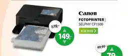 Expert Canon SELPHY CP1500 fotoprinter met papier Zwart aanbieding