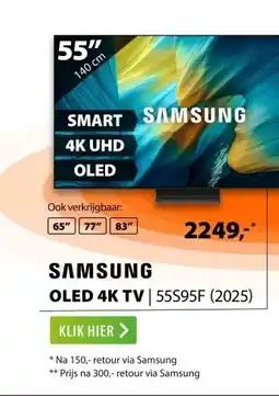 Expert Samsung OLED 4K 55S95F (2025) aanbieding