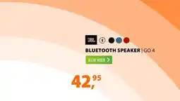Expert JBL GO 4 Zwart aanbieding