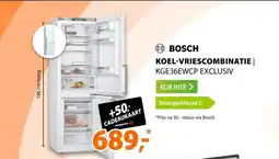 Expert Bosch KGE36EWCP EXCLUSIV Wit aanbieding