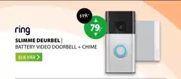 Expert Ring Battery Video Doorbell + Chime Staal aanbieding