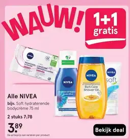 Etos Alle NIVEA aanbieding