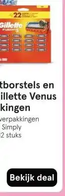 Etos Oral-B opzetborstels en Gillette en Gillette Venus grootverpakkingen aanbieding