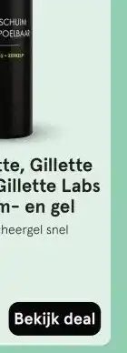 Etos King C. Gillette, Gillette Intimate en Gillette Labs scheerschuim- en gel aanbieding