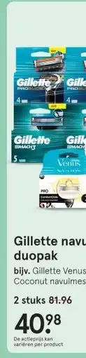 Etos Gillette navulmesjes duopak aanbieding