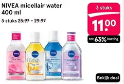 Etos NIVEA micellair water 400 ml aanbieding