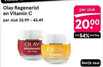 Etos Olay Regenerist en Vitamin C aanbieding