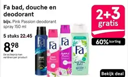Etos Fa bad, douche en deodorant aanbieding