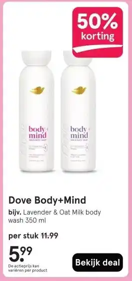 Etos Dove Body+Mind aanbieding