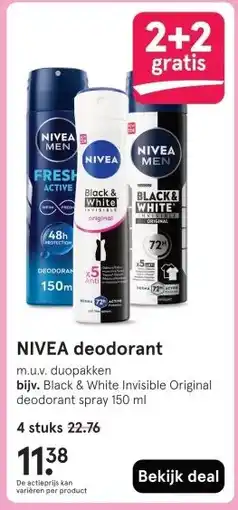 Etos NIVEA deodorant aanbieding