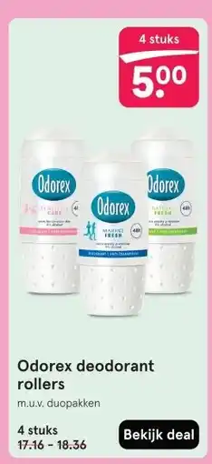 Etos Odorex deodorant rollers aanbieding