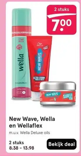 Etos New Wave, Wella en Wellaflex aanbieding