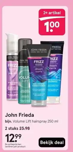 Etos John Frieda aanbieding