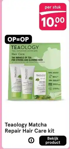 Etos Teaology Matcha Repair Hair Care kit aanbieding