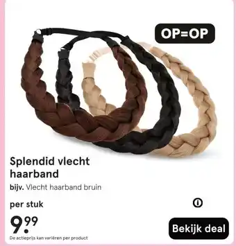 Etos Splendid vlecht haarband aanbieding