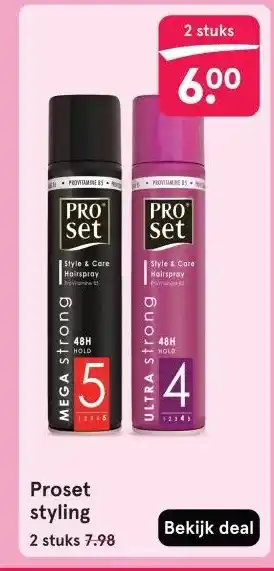 Etos Proset styling aanbieding