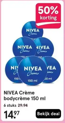 Etos NIVEA Crème bodycrème 150 ml aanbieding