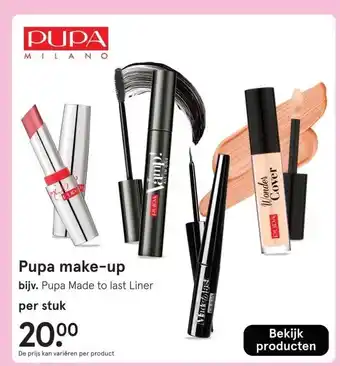 Etos Pupa make-up aanbieding