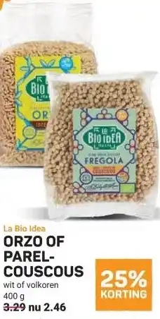 Ekoplaza ORZO OF PAREL- COUSCOUS aanbieding