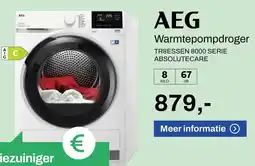 De Witgoed Specialist AEG Warmtepompdroger aanbieding
